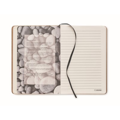 Libreta A5 cartón reciclado con hojas rayadas